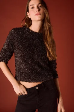 Jersey negro lurex