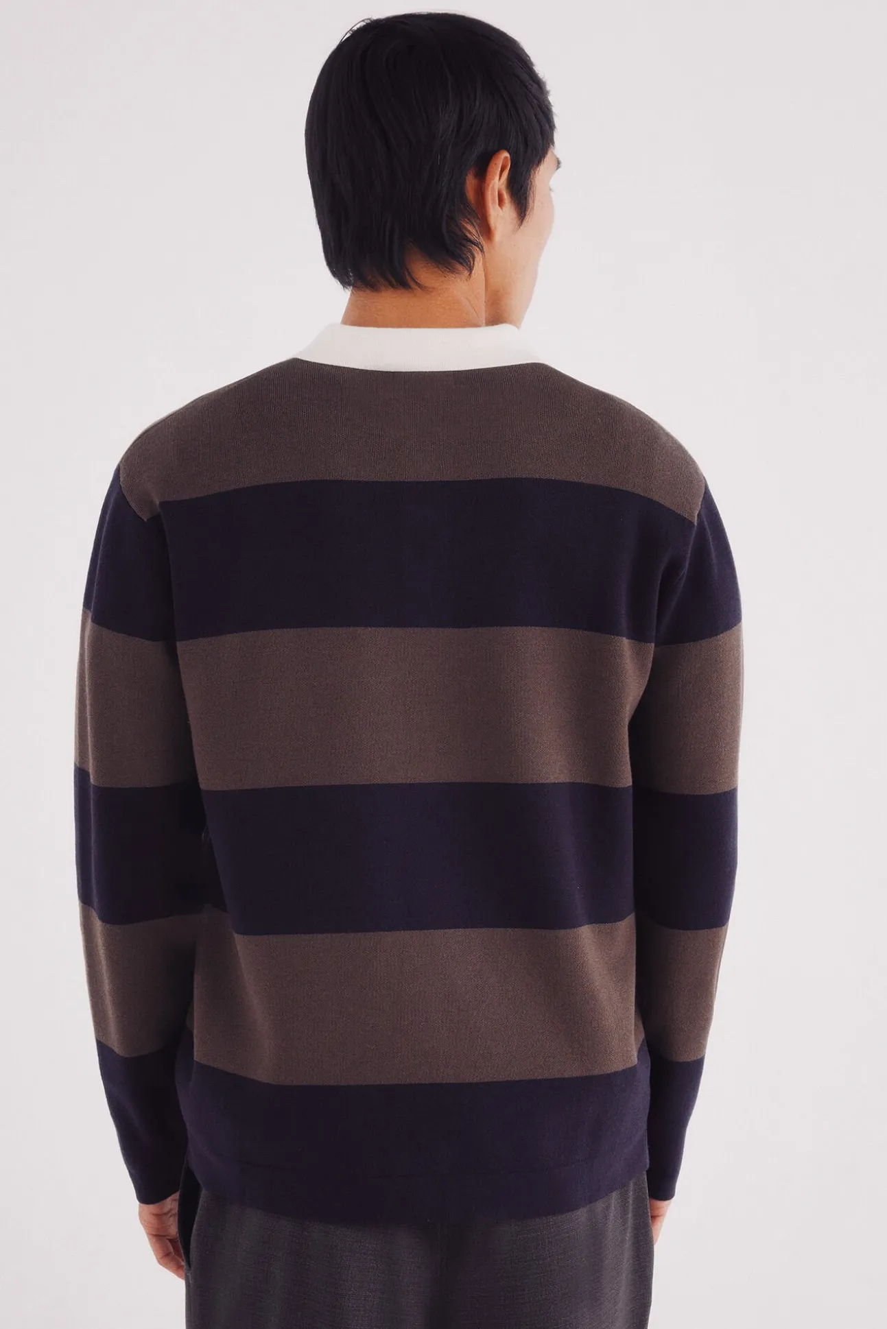Jersey polo rayas anchas