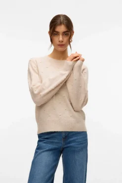Jersey punto lunares con textura
