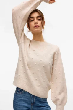 Jersey punto lunares con textura