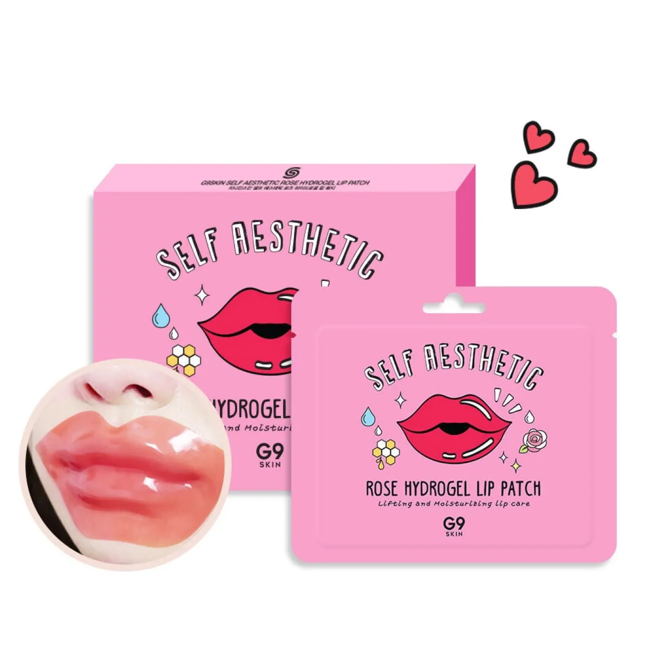 Mascarilla labios Self Aesthetic Rose Hydrogel