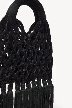 Naroa. Bolso de crochet de terciopelo