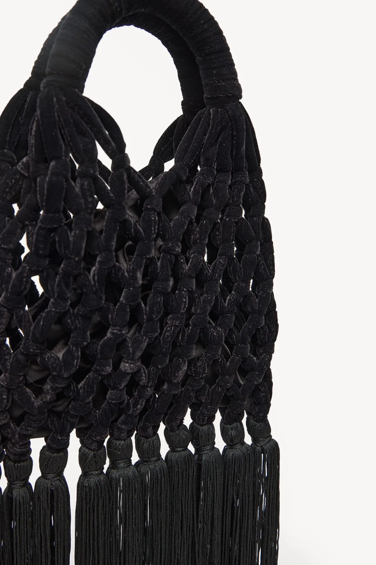 Naroa. Bolso de crochet de terciopelo