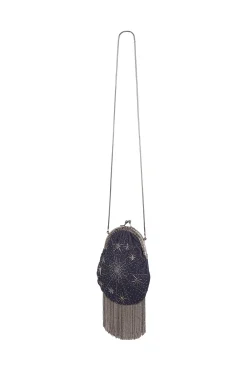 Norma. Bolso terciopelo abalorios