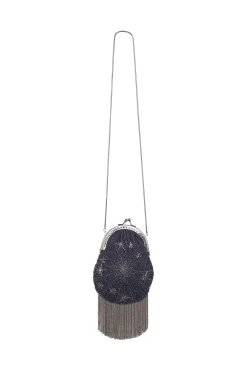Norma. Bolso terciopelo abalorios