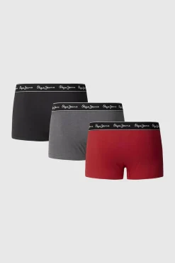Pack 3 boxer lisos logo