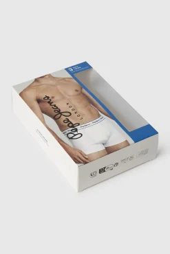 Pack 3 boxer lisos logo