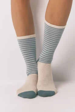 Pack 3 calcetines largos rayas lurex