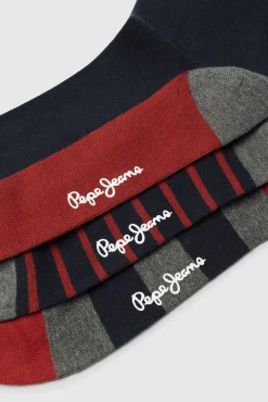 Pack de 3 calcetines rayas Navidad