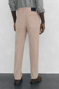 Pantalón 5 bolsillos pana slim fit