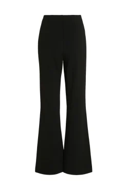 Pantalón campana cintura alta elástica