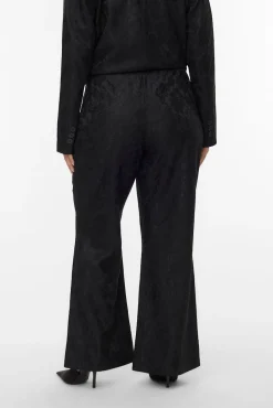 Pantalón campana encaje talla grande