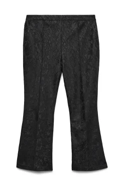 Pantalón campana encaje talla grande