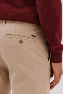 Pantalón chino print slim