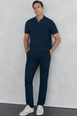 Pantalón chino print slim