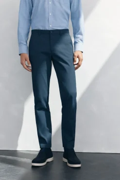 Pantalón chino print slim fit