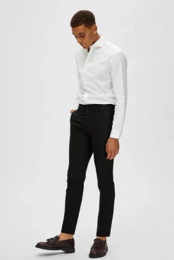 Pantalón de traje Slim Fit con lana