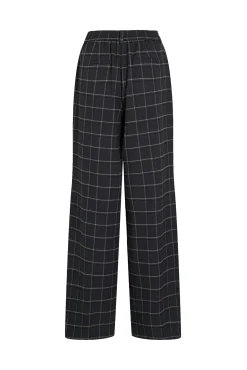 Pantalón de vestir de cuadros con viscosa