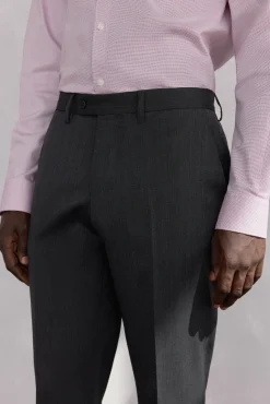 Pantalón estructura gris bi-stretch slim fit