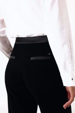 Pantalón flare combinado