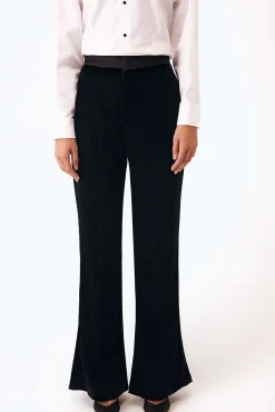 Pantalón flare combinado