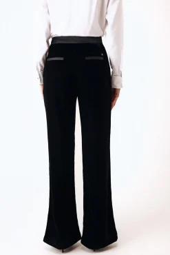 Pantalón flare combinado