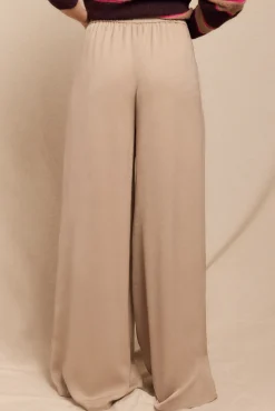 Pantalón fluido satinado
