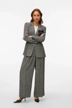 Pantalón largo efecto jaspeado
