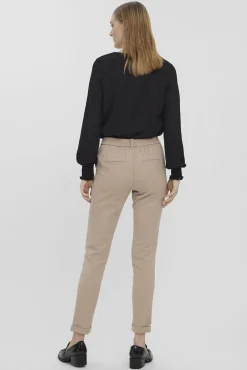 Pantalón largo recto de mujer