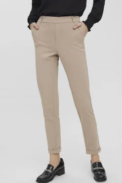 Pantalón largo recto de mujer