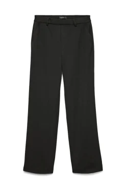Pantalón recto con cintura elástica
