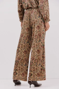 Pantalón terciopelo estampado
