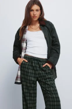 Pantalones jogger cuadros
