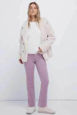 Pantalones pana kick flare