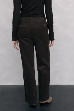 Pantalones pana wide leg classic