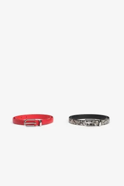 Paquete de 2 Cinturones Efecto Serpiente