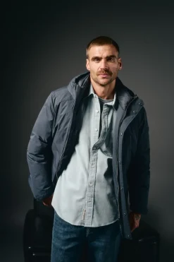 Parka acolchada capucha