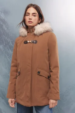Parka capucha cierre metálico Sorona Aura