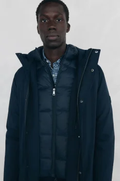 Parka corta capucha