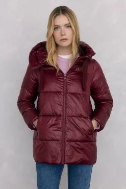 Parka corta capucha