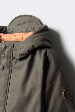Parka gris niño
