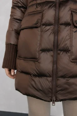 Parka larga acolchada
