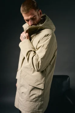 Parka larga acolchada