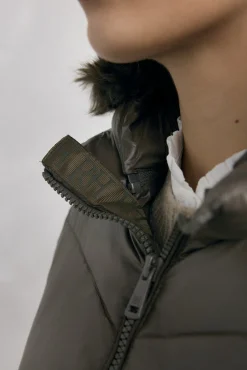 Parka larga capucha