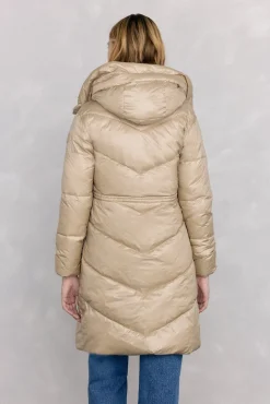 Parka larga capucha