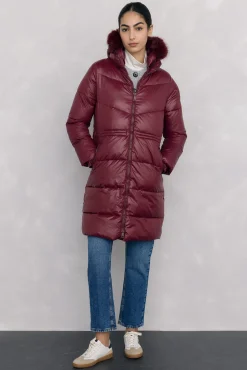 Parka larga capucha