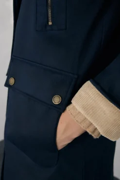 Parka larga encerada
