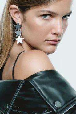 Pendientes estrellas cascada