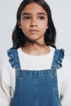 Peto largo vaquero niña