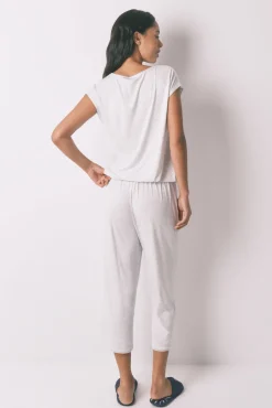 Pijama Capri viscosa gris soft touch